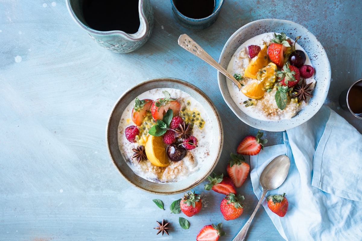 Mediterranean grain bowl with quinoa and roasted vegetables